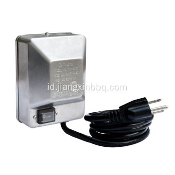 Grill Penggantian Listrik Stainless Steel Rotisserie Motor